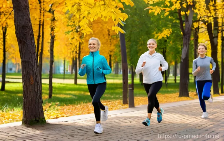 예방의학과 건강증진 캠페인 - **Prompt 1: A Vibrant Community Embracing Proactive Health in a Russian Park**
    A diverse group o...