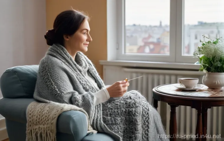 예방의학과 관련된 취미 활동 - Prompt 1: Cozy Crafting Moment in a Russian Home**