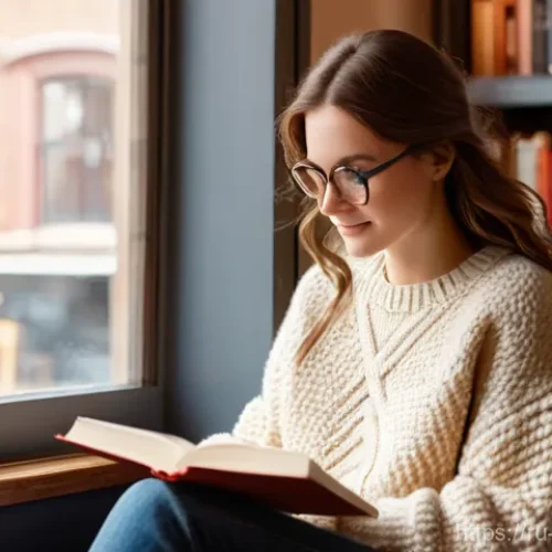 Home 15 예방의학 전문과목 공부 방법 - **Prompt 1: Cozy Reading Nook**
A young woman with shoulder-length, wavy brown hair, wearing a s...