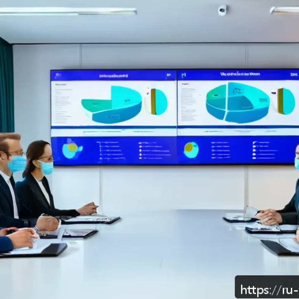 예방의학에서의 리더십 사례 - A professional healthcare leader in a modern Moscow clinic, conducting an open team meeting in a bri...