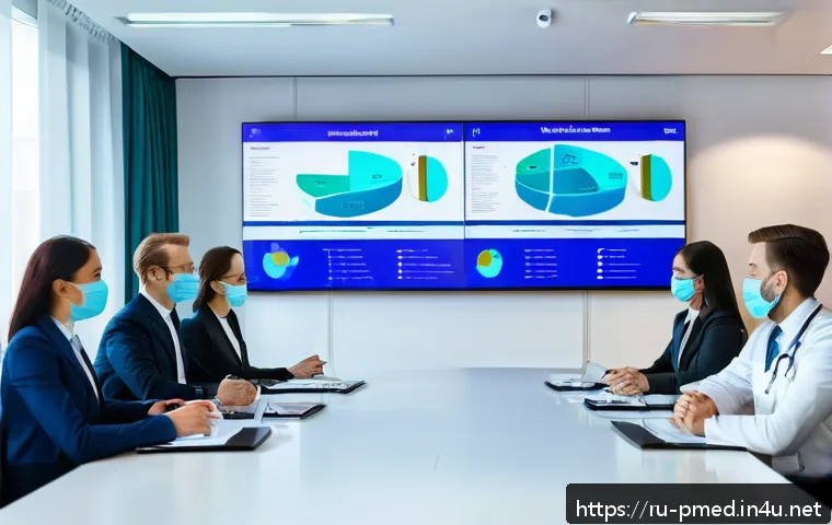 예방의학에서의 리더십 사례 - A professional healthcare leader in a modern Moscow clinic, conducting an open team meeting in a bri...